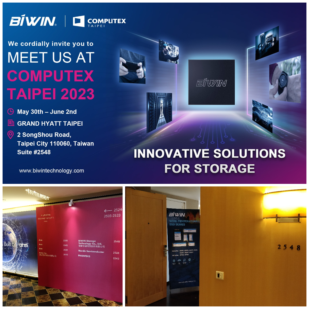 BIWIN in Private Product Showing During Computex 2023